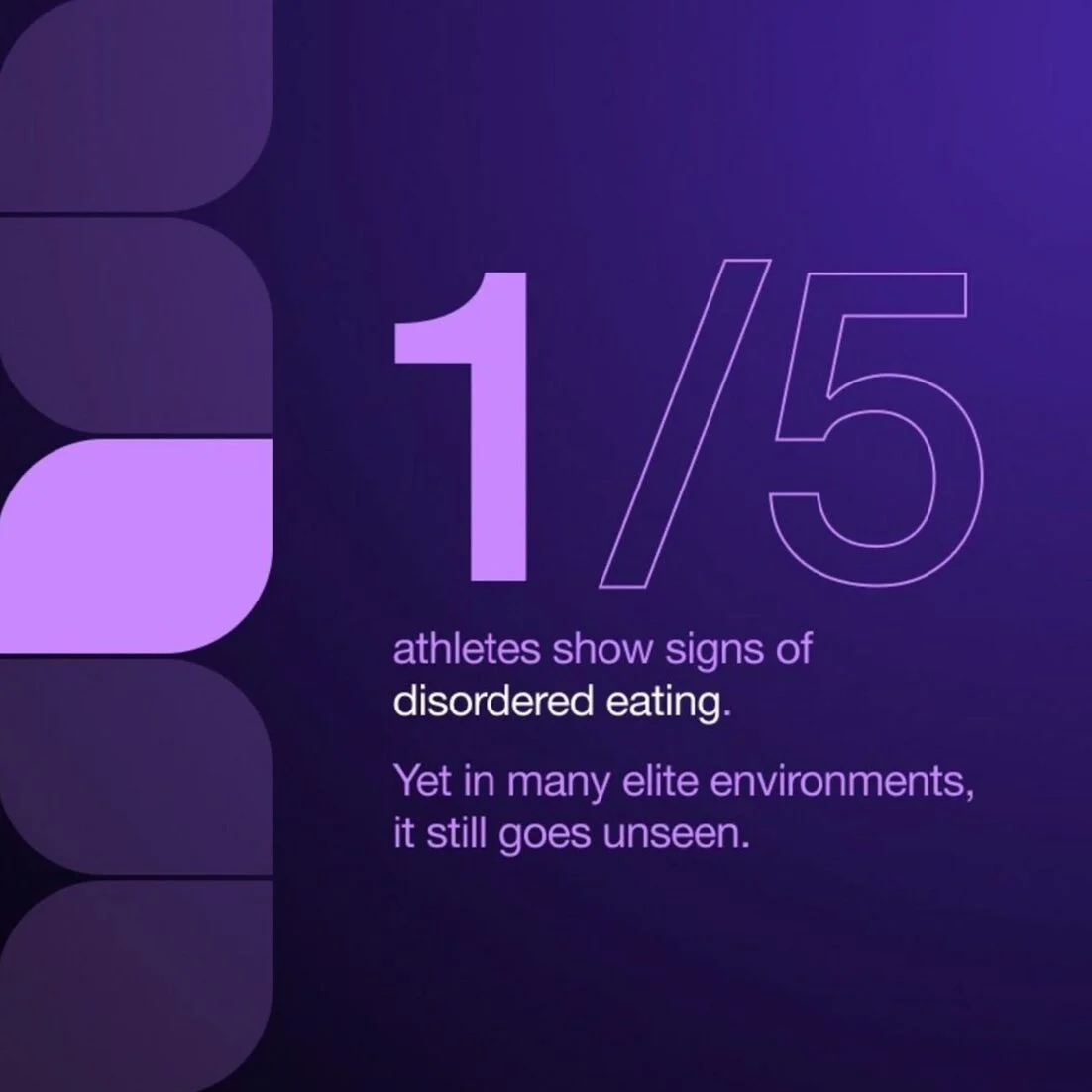 1 in 5 athletes show signs of disordered eating