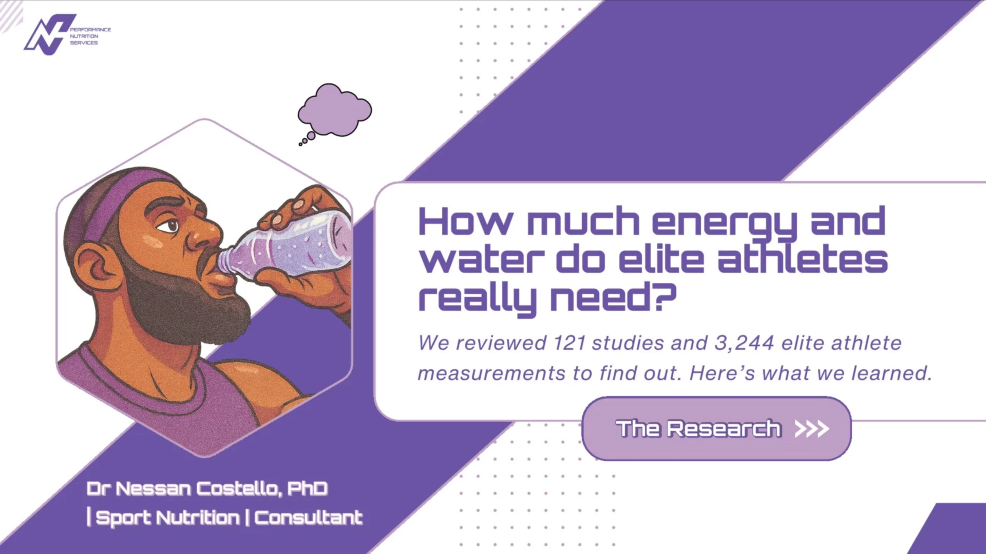 How much energy and water do elite athletes really need